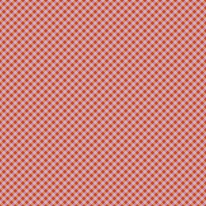 Nostalgic gingham checks in peach fuzz