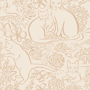 Garden Cats (Med) Pantone 2024 Pristine