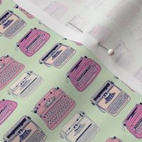 Typewriters Pink & Mint