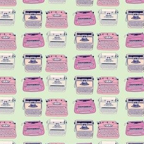 Typewriters Pink & Mint