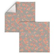 Peach Fuzz - Peach Bliss  - Soft Grey