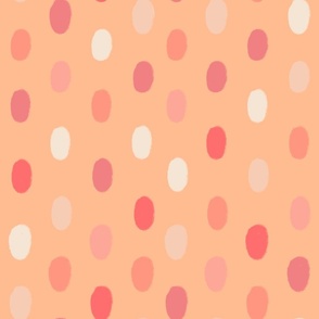 peach dots