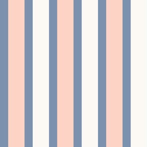 Indian Summer stripe - Peachy Grey