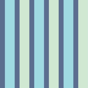 Indian Summer Stripe - Minty Blue