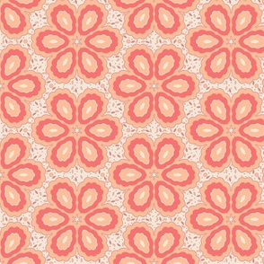 Boho Chic Flower Power, Peach Fuzz  Flower Power Colour of the Year 2024