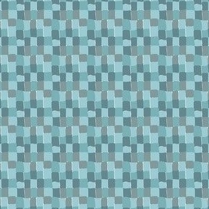 hand drawn checkers blue small repeat