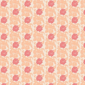 pantone peach fuzz 2024 block print