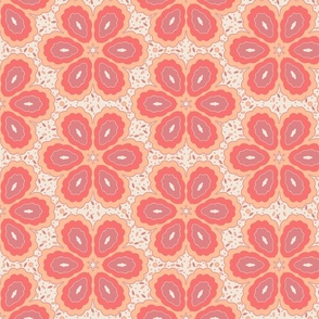 Boho Chic Flower Power, Peach Fuzz Pantone Colour of the Year 2024