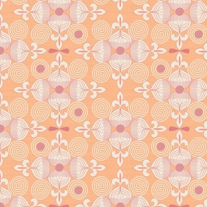 461. Hypnotic design, pantone fuzzy peach