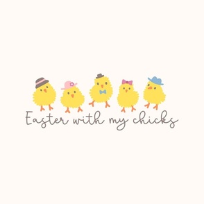 Easter with my chicks 18" Square Cushion / Pillowcase