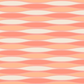 Sinuous Waves - Peach Fuzz - Pantone Peach Plethora Palette