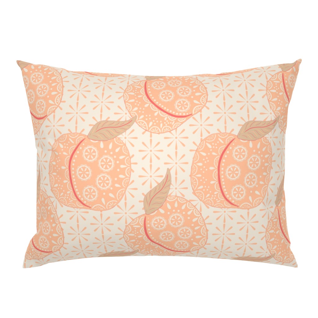 Patterned Peaches in Pantone Peach Fuzz