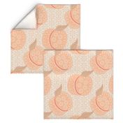 Patterned Peaches in Pantone Peach Fuzz
