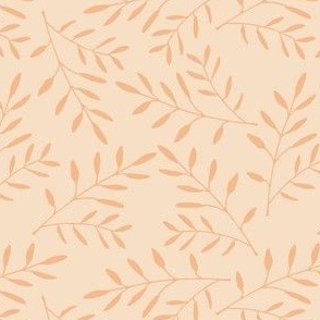 S Apricot Branches: Nature-Inspired Peachy Autumn Vibes flowing in the wind