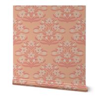 Tulip Flower Bouquet Damask Peach Fuzz