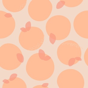 peach fuzz oranges 