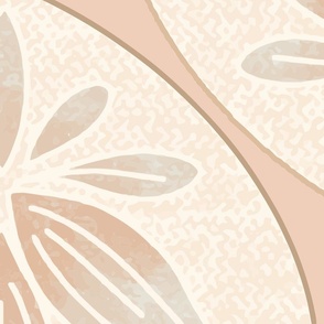 Encapsulated Floral - Pantone Honey Peach Wallpaper (L)