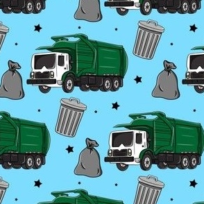 Garbage truck, trash