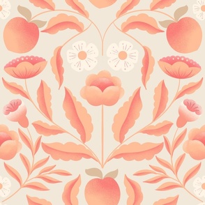 Floral-peaches