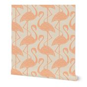 Flamingo Flamboyance in Peach Fuzz