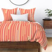 color of 2024 - peachy lines / stripes in shades of coral, salmon and peach fuzz - large scale
