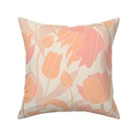 Tulips  - Pantone - Peach fuzz, Pristine, Peach Pearl, Peach Purée, Honey Peach