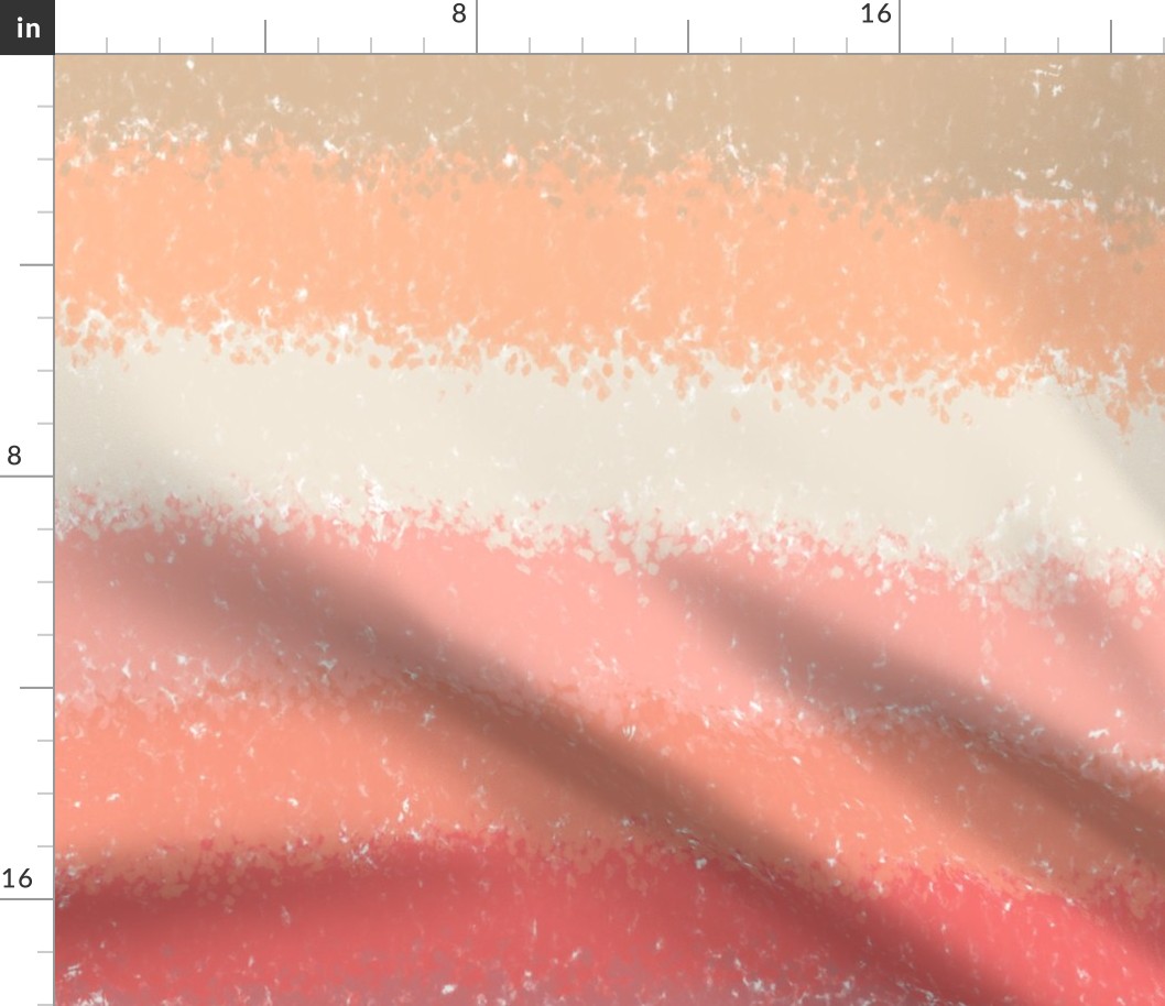 PEACH-FUZZ-Ombre Thick Stripes Horizontal