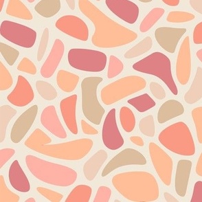 Peach Fuzz Pebble Mosaic