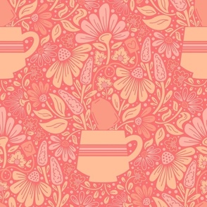 Tea In Bloom - Peach Fuzz - Large Scale