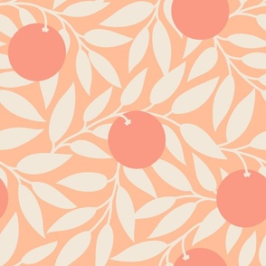 (Lg) Sunrise Oranges in Pantone Peach Fuzz