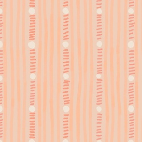 Peach fuzz, stripes - medium scale