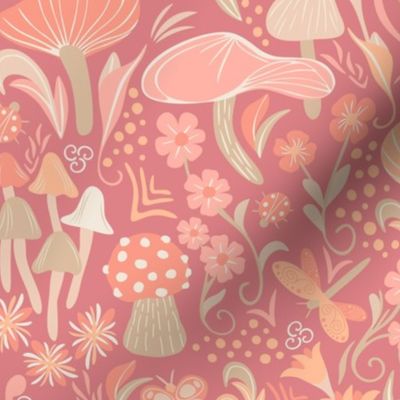 Floral Fungi - Peach Plethora