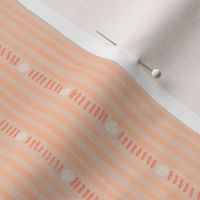 Peach fuzz, stripes - mini scale