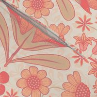 Peach Fuzz Damask