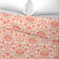 Peach Fuzz Damask