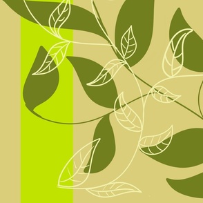 Climbing_Vines_On_Beige_