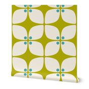   Square Chartreuse Mod Darling