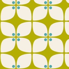   Square Chartreuse Mod Darling 6