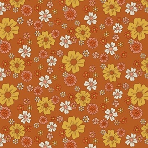 70s inspired retro floral
