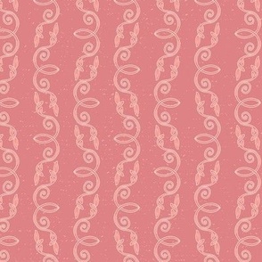 Leaf Spirals - Peach Blossom - Small Scale