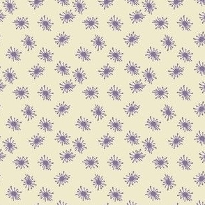 Purple starburst.  Part of the Poppies Collection.  Designed as an accent pattern.