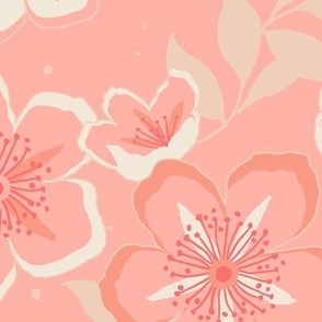 Cherry Blossoms-Peach Pearl-Large Scale