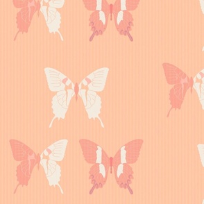 Peach Butterflies 