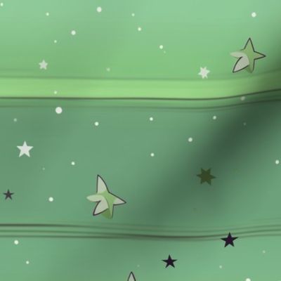 Sleepy Stars - Cool Green - Medium Small