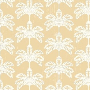 Jaipur Palms in Buttercream by Jac Slade