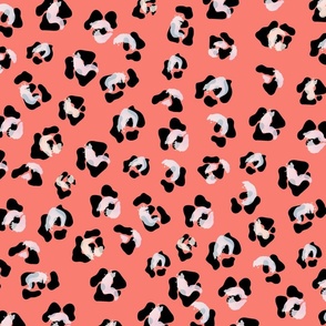 Orange cheetah leopard pattern. Use the design for cats bedding, lingerie, swimsuit or fabric for pets.