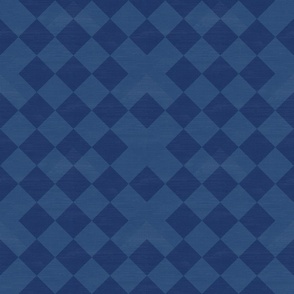 Amsterdam Triple Cross Blue on Blue Check Tile