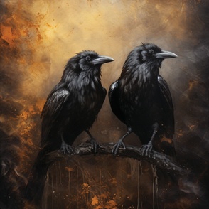 56x76 blanket rustic crows 
