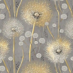 Fabulous Dandelions in Gold F