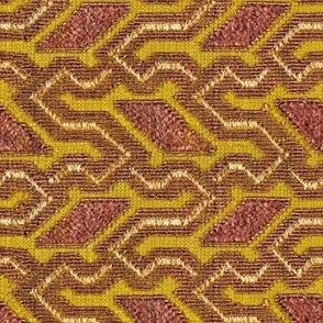 Geometric abstract fuzzy fabric 